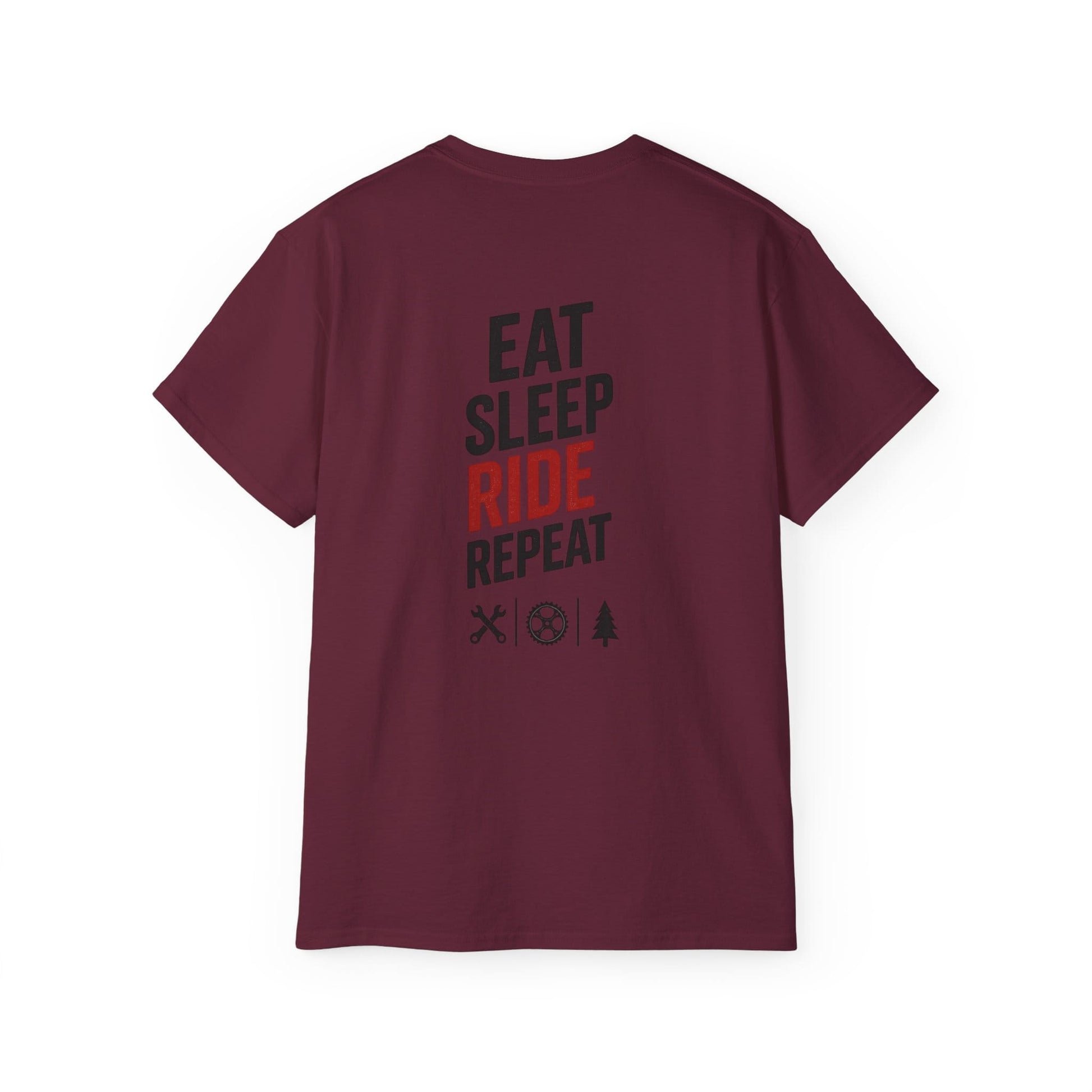 TeeFEVA T-Shirt Eat Sleep Ride Repeat T‑Shirt — Mountain Biking /MTB Tee