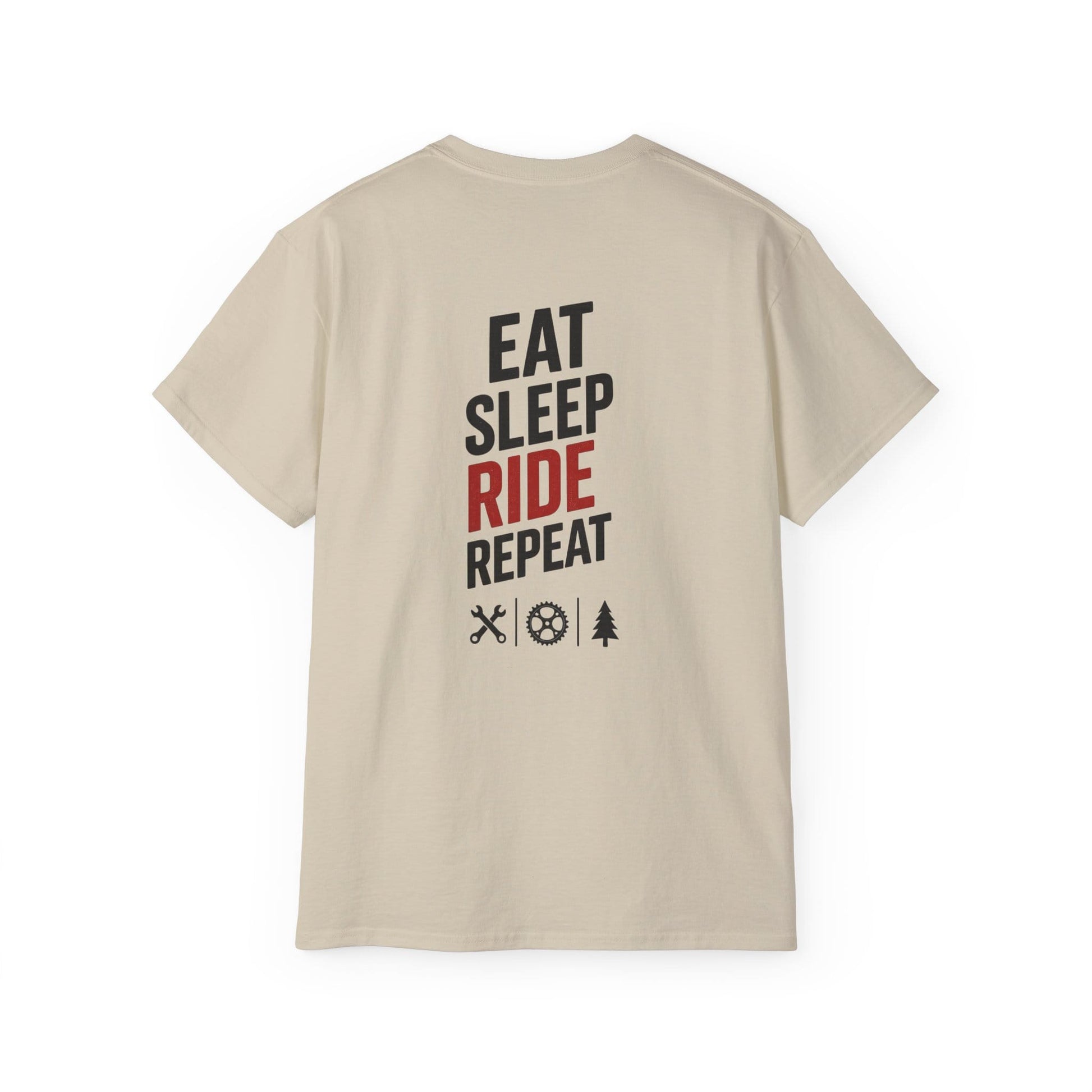 TeeFEVA T-Shirt Eat Sleep Ride Repeat T‑Shirt — Mountain Biking /MTB Tee