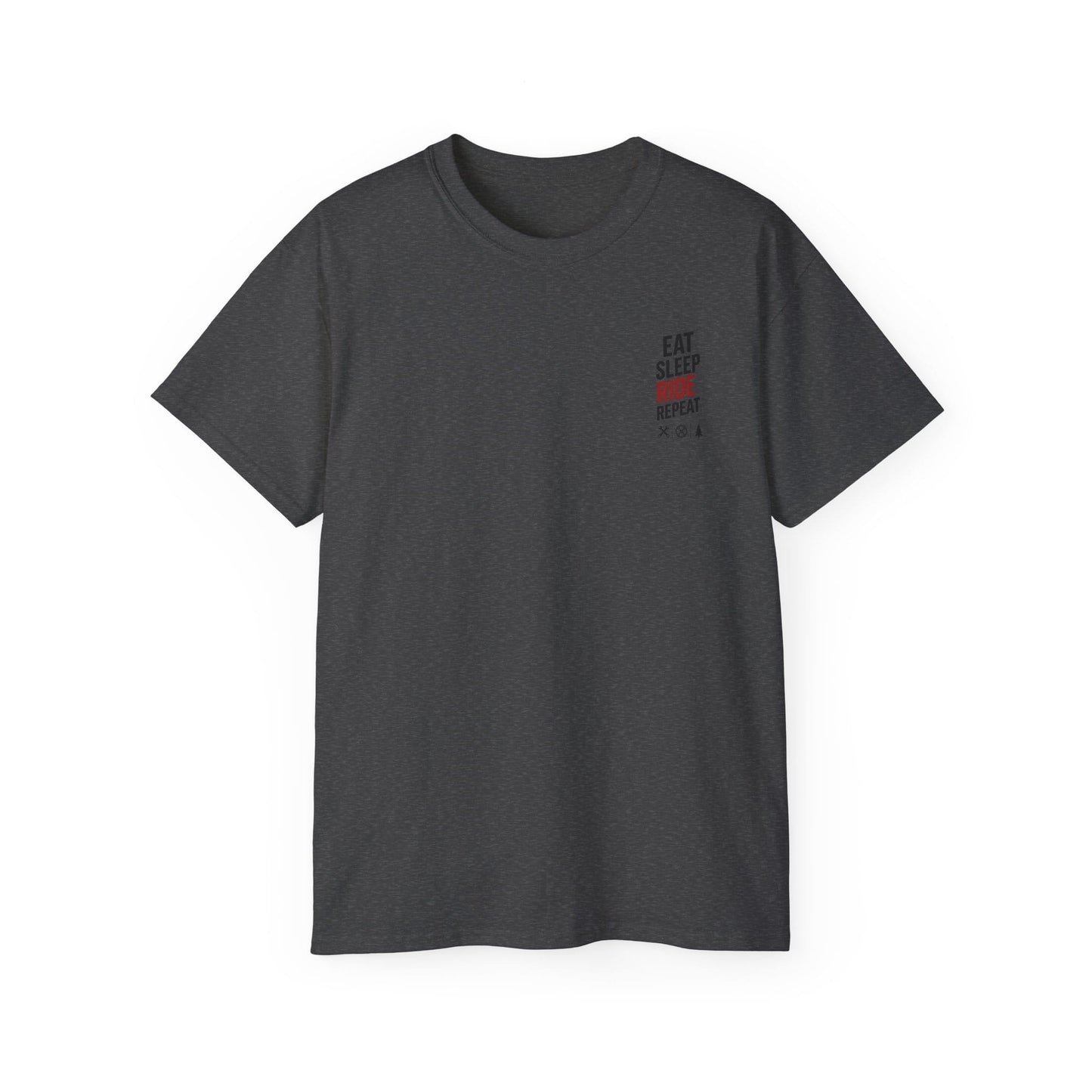 TeeFEVA T-Shirt Eat Sleep Ride Repeat T‑Shirt — Mountain Biking /MTB Tee