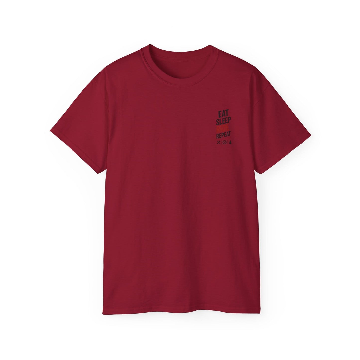 TeeFEVA T-Shirt Eat Sleep Ride Repeat T‑Shirt — Mountain Biking /MTB Tee