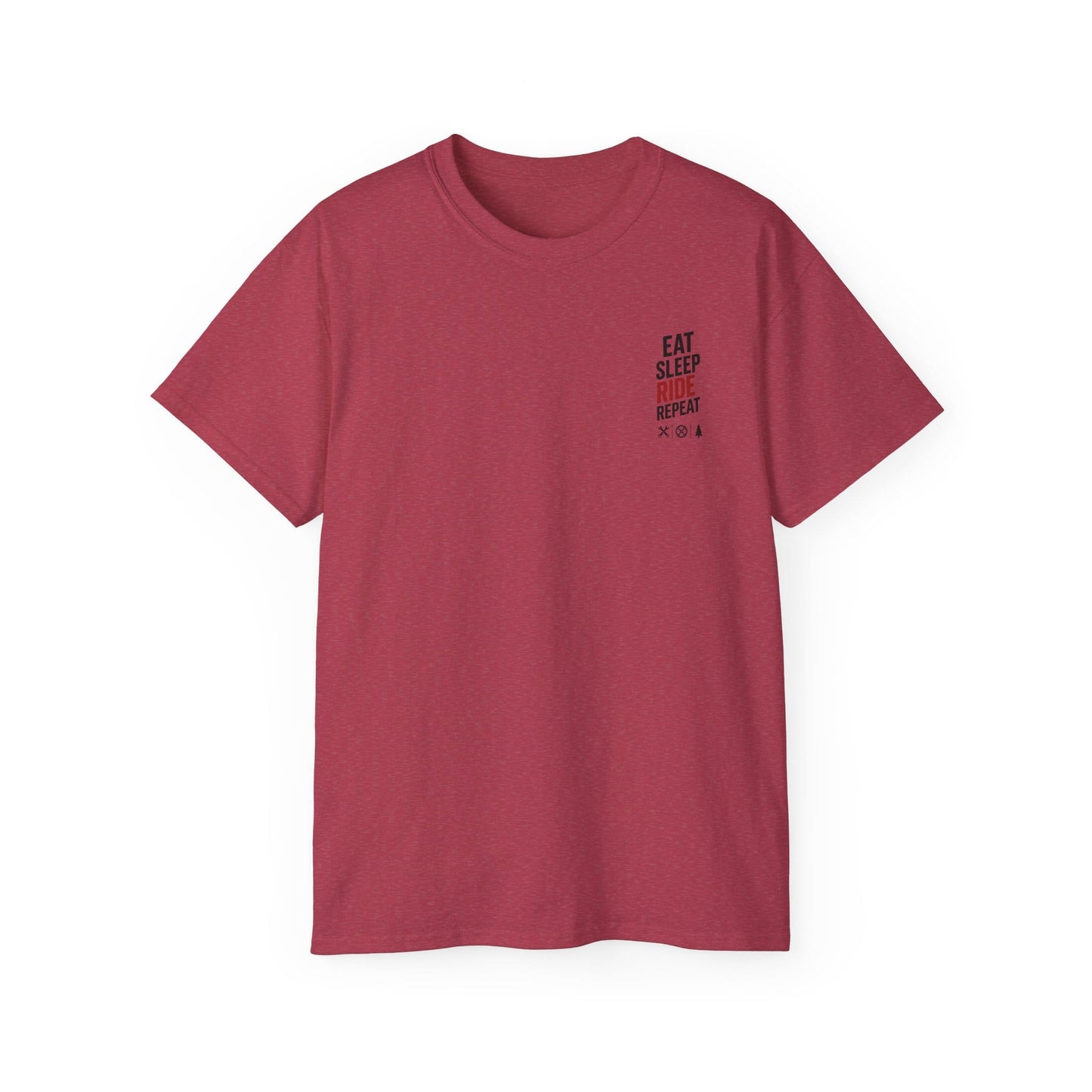 TeeFEVA T-Shirt Eat Sleep Ride Repeat T‑Shirt — Mountain Biking /MTB Tee