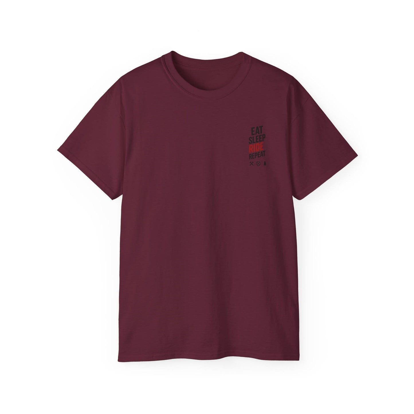 TeeFEVA T-Shirt Eat Sleep Ride Repeat T‑Shirt — Mountain Biking /MTB Tee