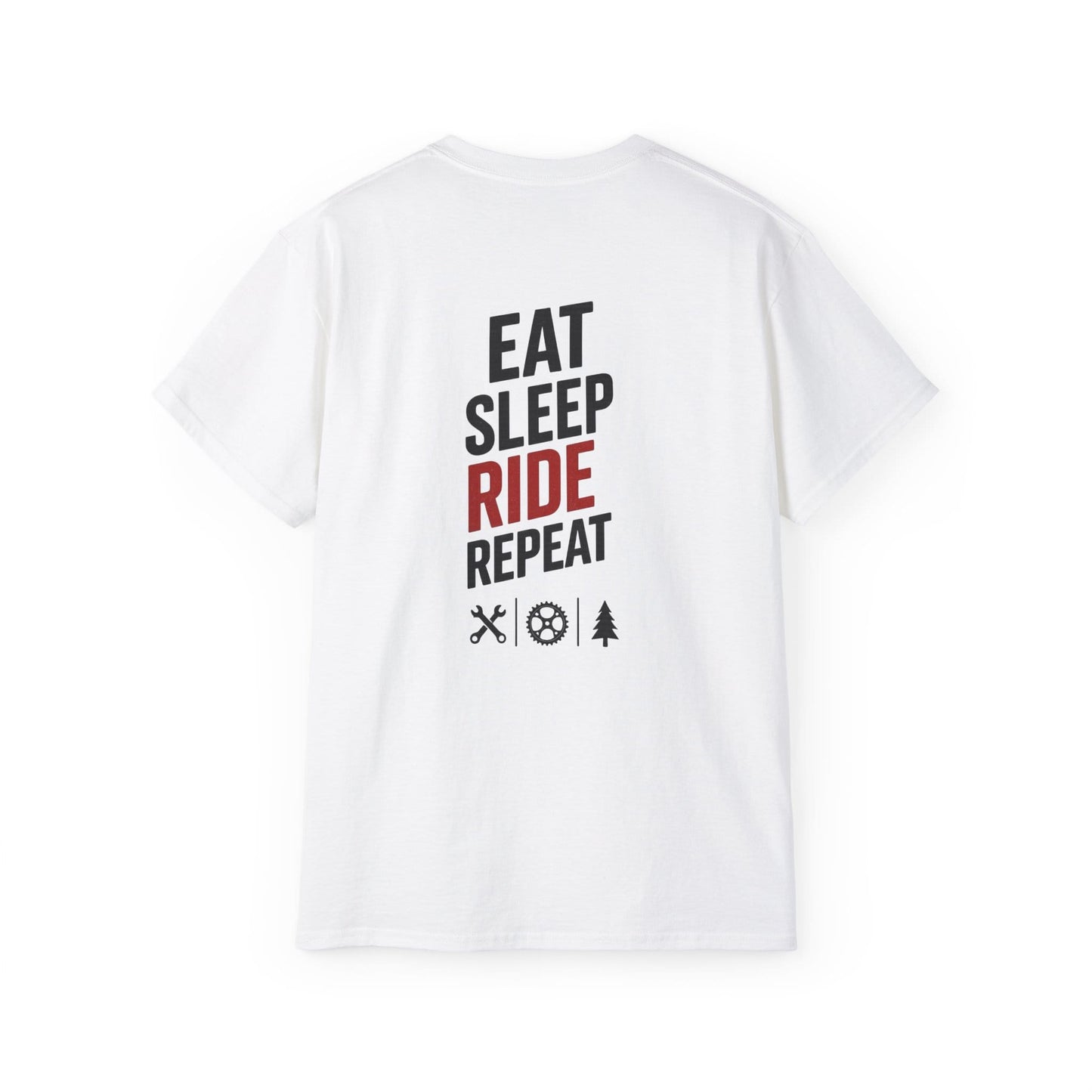 TeeFEVA T-Shirt Eat Sleep Ride Repeat T‑Shirt — Mountain Biking /MTB Tee