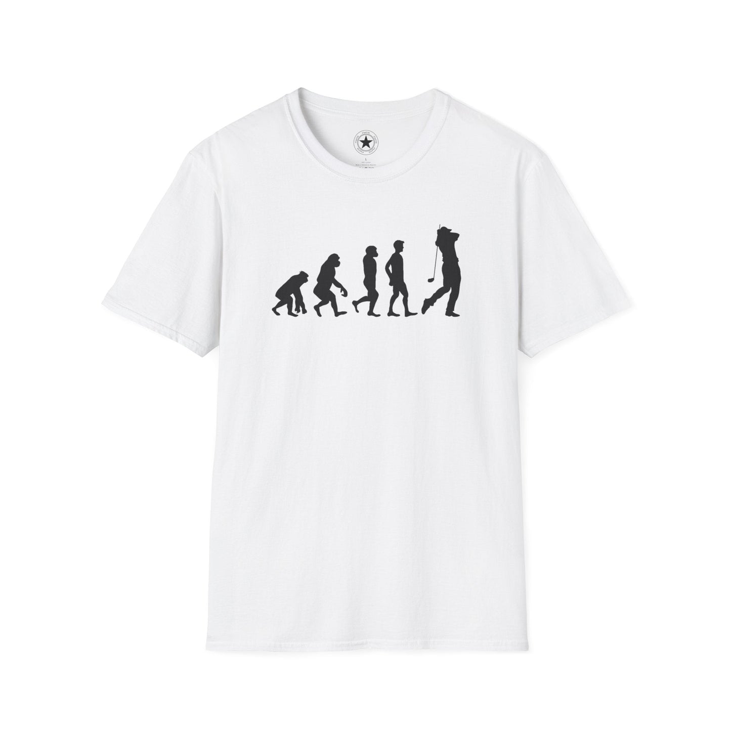 TeeFEVA T-Shirt Evolution Golf (5 Step) : Great Golf Lover T-Shirt, Unisex Soft & Comfortable