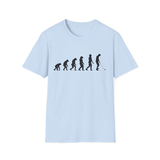 TeeFEVA T-Shirt Evolution Golf (6 Step) : Great Golf Lover T-Shirt, Unisex Soft & Comfortable