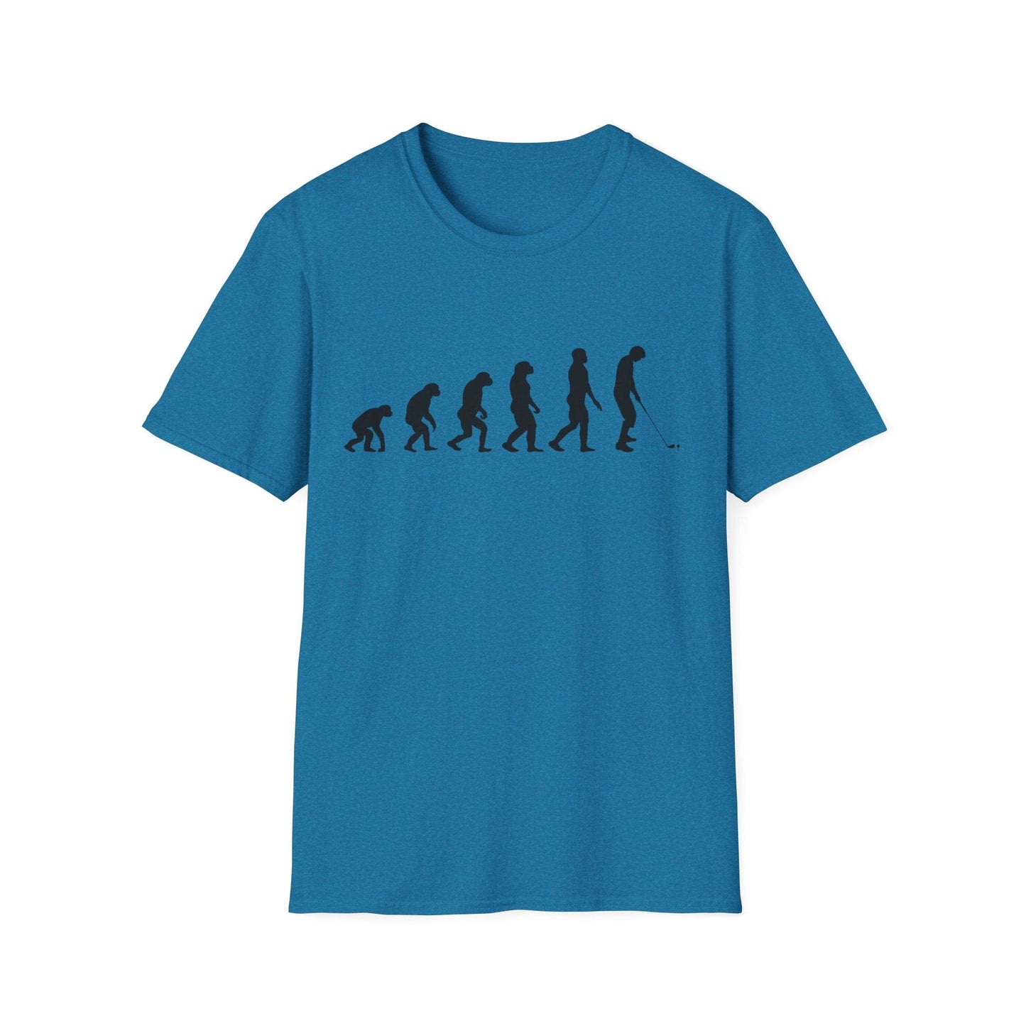 TeeFEVA T-Shirt Evolution Golf (6 Step) : Great Golf Lover T-Shirt, Unisex Soft & Comfortable