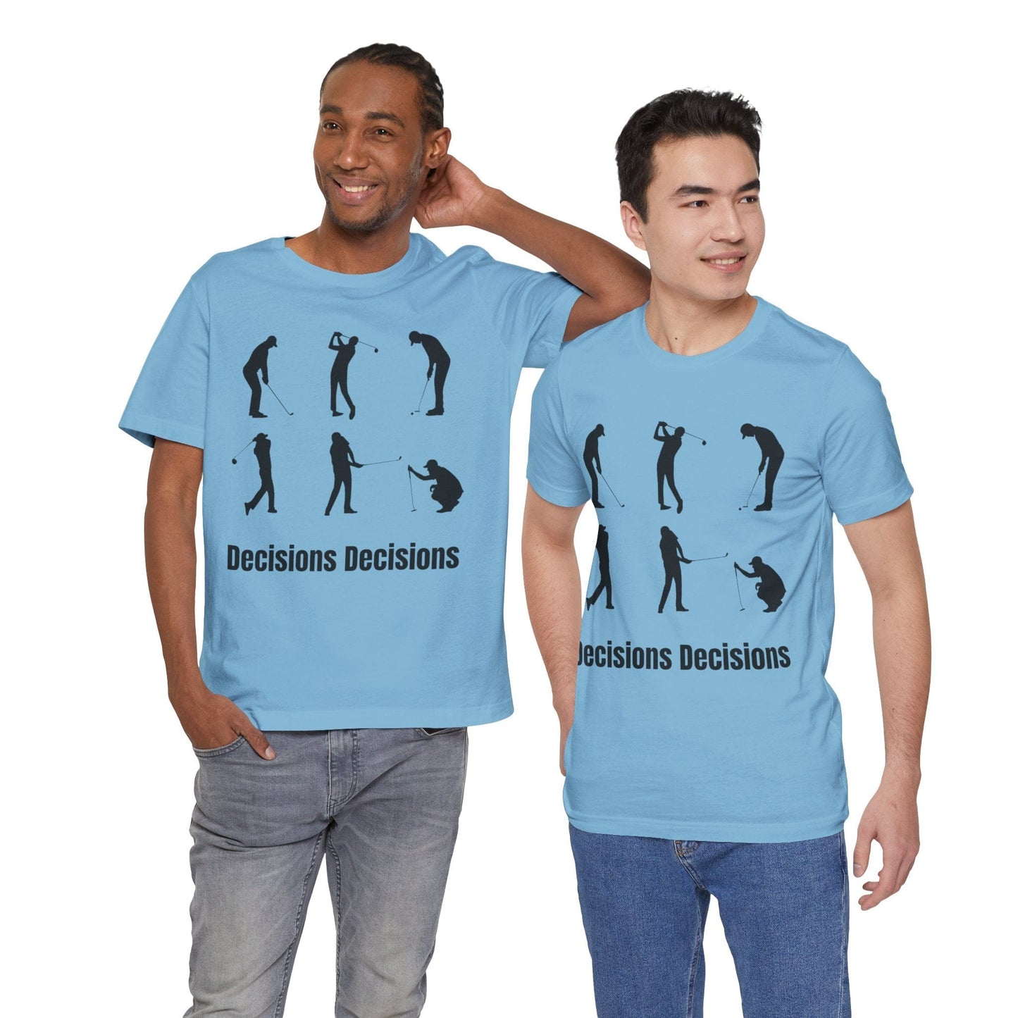 TeeFEVA T-Shirt Golf Stoke Decisions | Fun Humorous Golf Unisex TShirt
