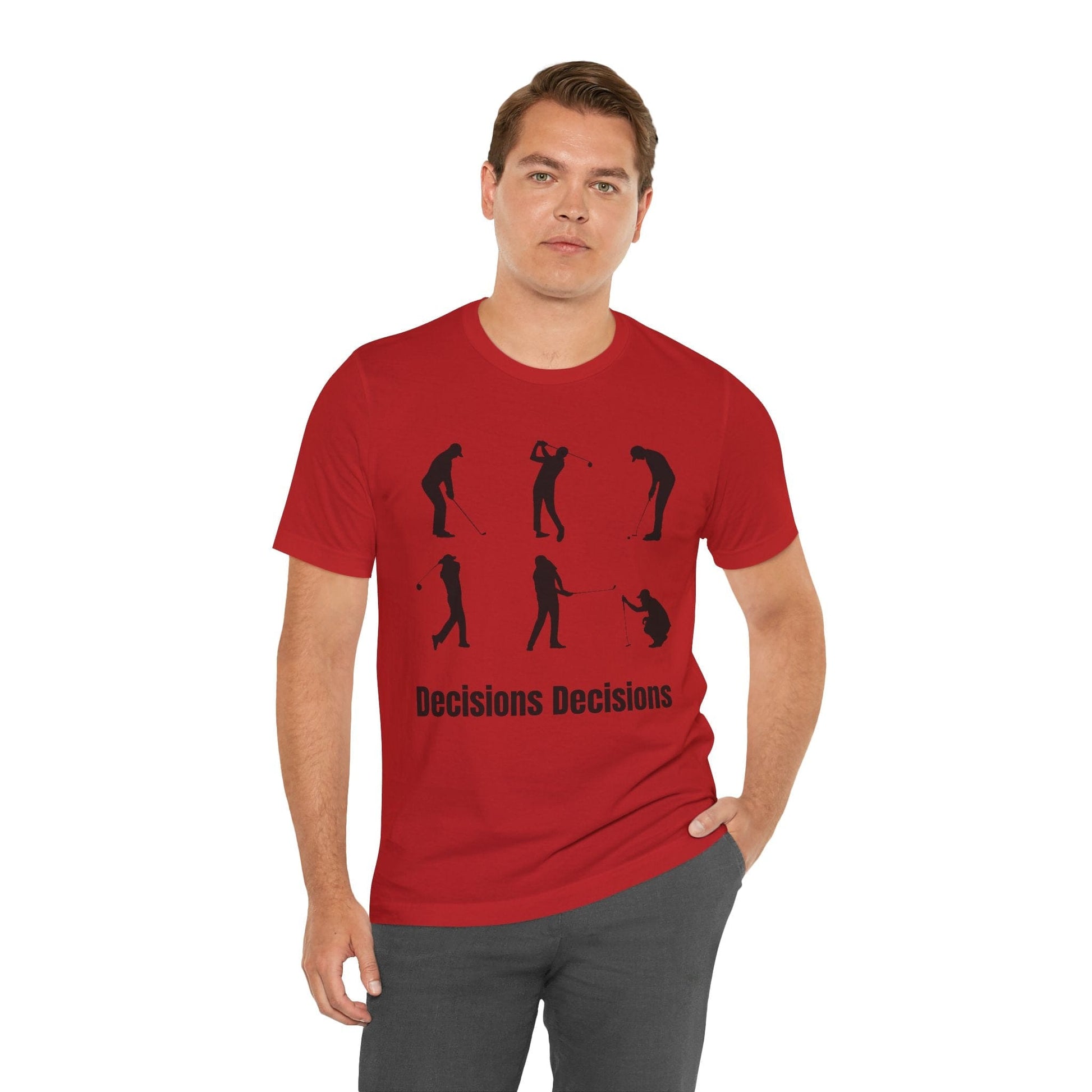 TeeFEVA T-Shirt Golf Stoke Decisions | Fun Humorous Golf Unisex TShirt