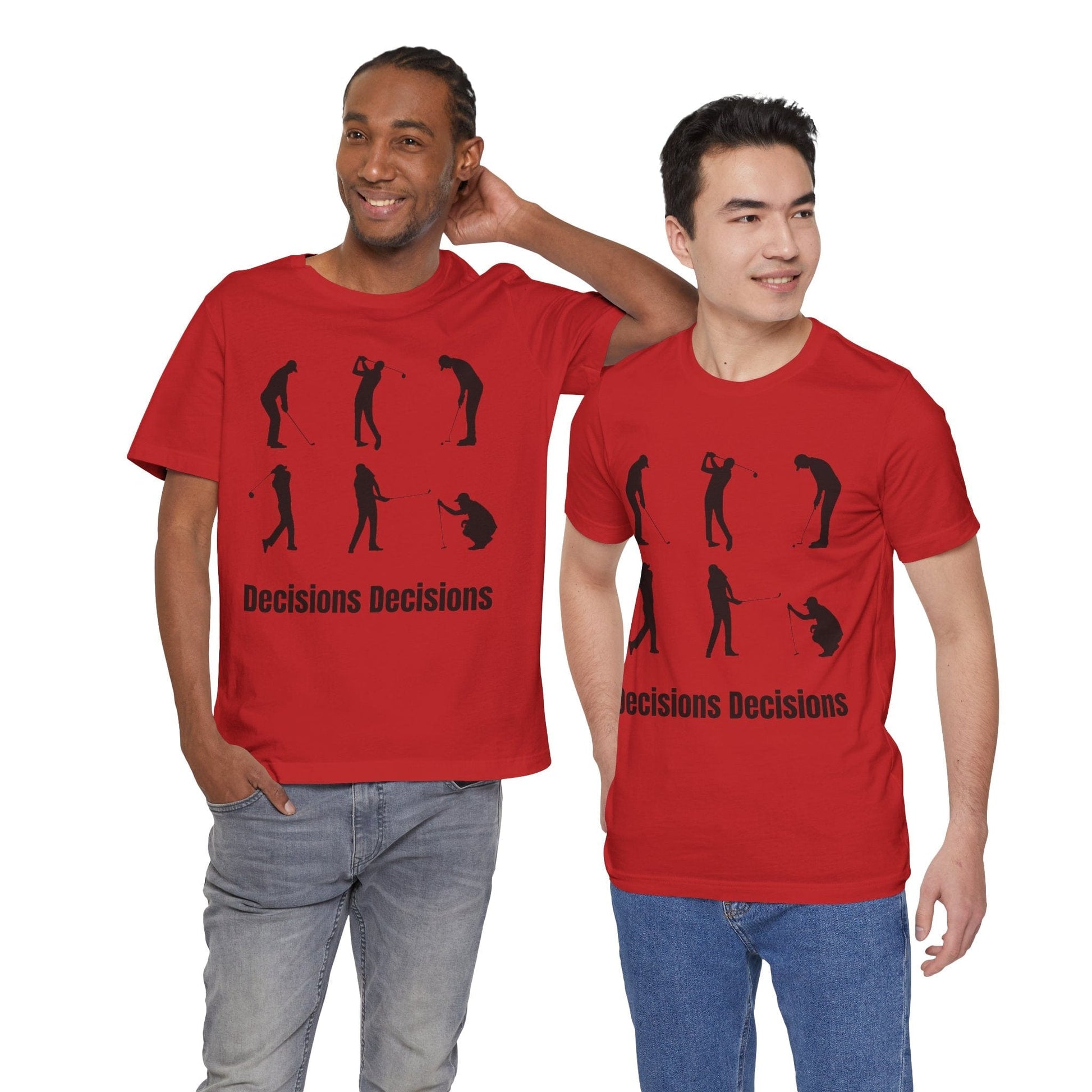 TeeFEVA T-Shirt Golf Stoke Decisions | Fun Humorous Golf Unisex TShirt