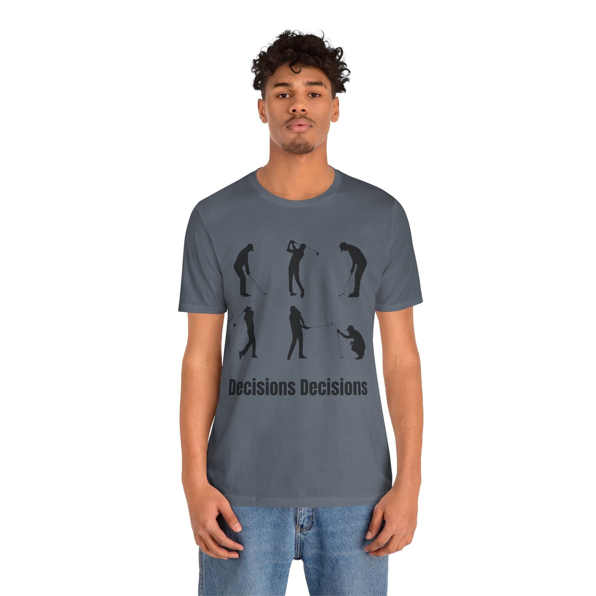 TeeFEVA T-Shirt Golf Stoke Decisions | Fun Humorous Golf Unisex TShirt