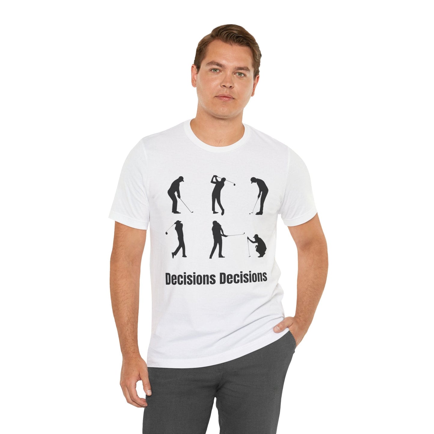 TeeFEVA T-Shirt Golf Stoke Decisions | Fun Humorous Golf Unisex TShirt
