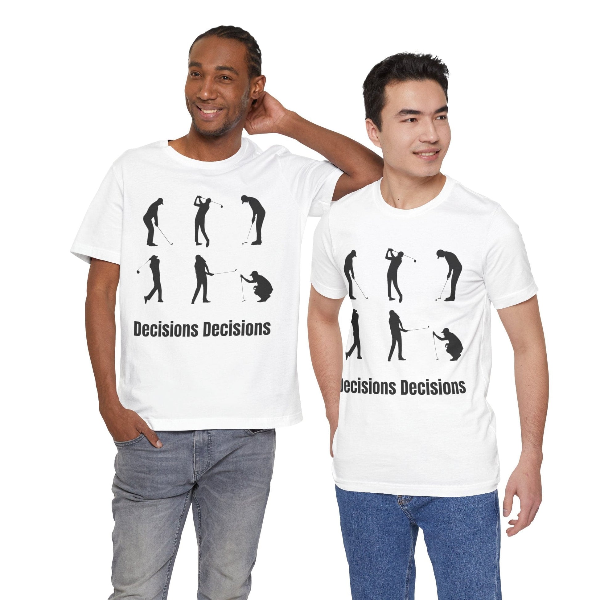 TeeFEVA T-Shirt Golf Stoke Decisions | Fun Humorous Golf Unisex TShirt