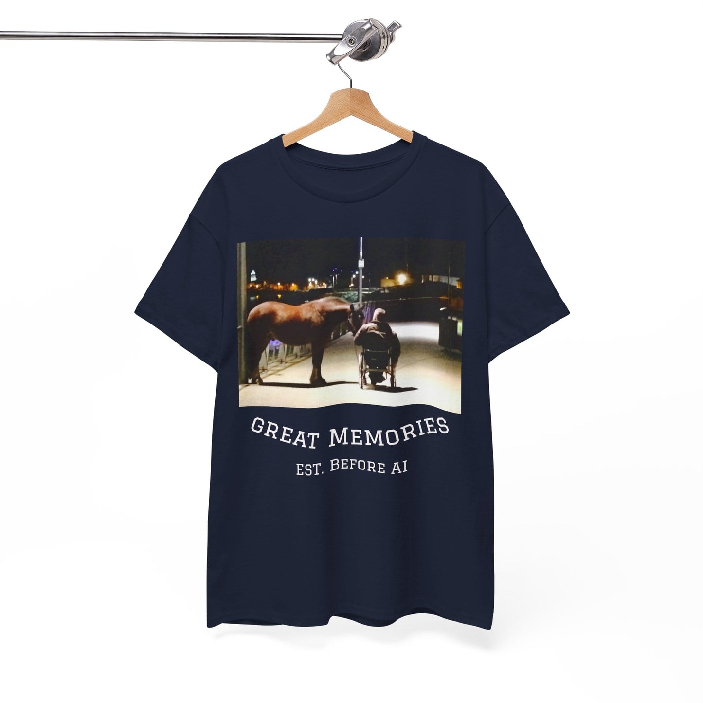 TeeFEVA T-Shirt Vintage Photo Tee — "Great Memories" (Est. Before AI)
