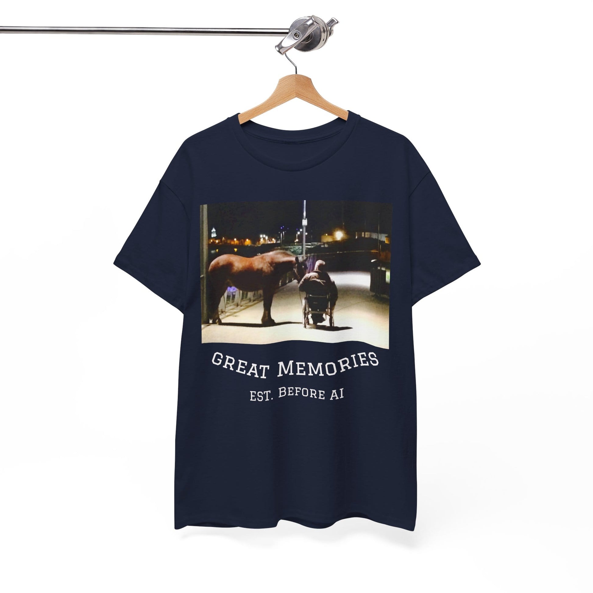 TeeFEVA T-Shirt Vintage Photo Tee — "Great Memories" (Est. Before AI)