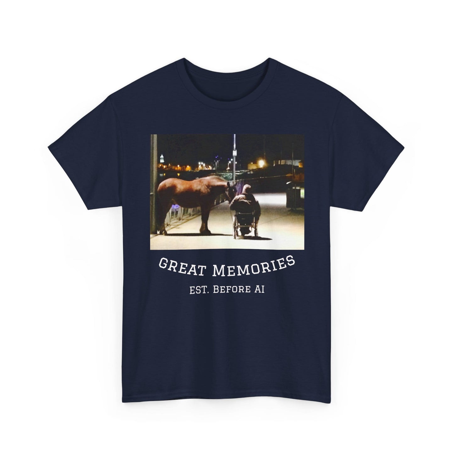 TeeFEVA T-Shirt Vintage Photo Tee — "Great Memories" (Est. Before AI)