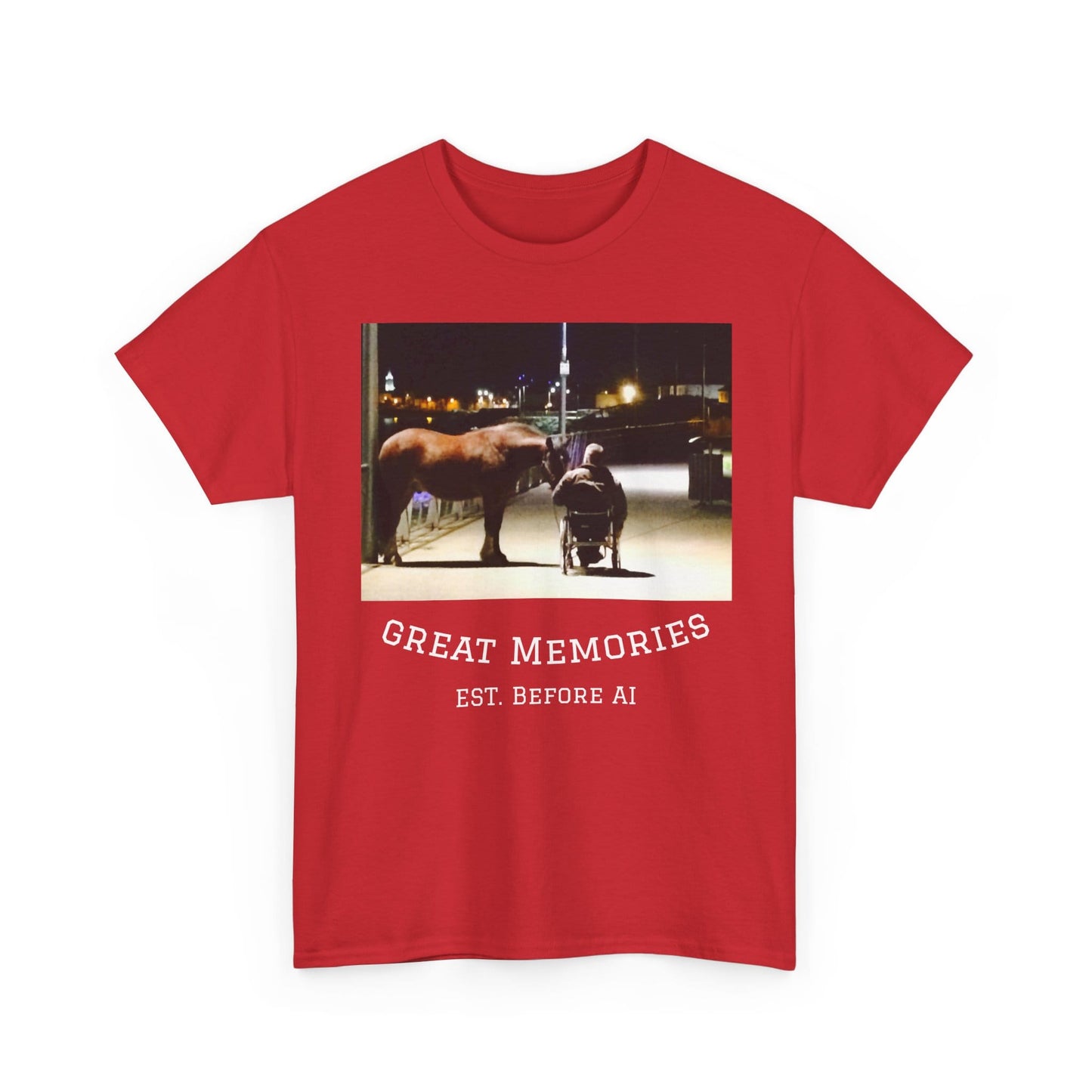 TeeFEVA T-Shirt Vintage Photo Tee — "Great Memories" (Est. Before AI)