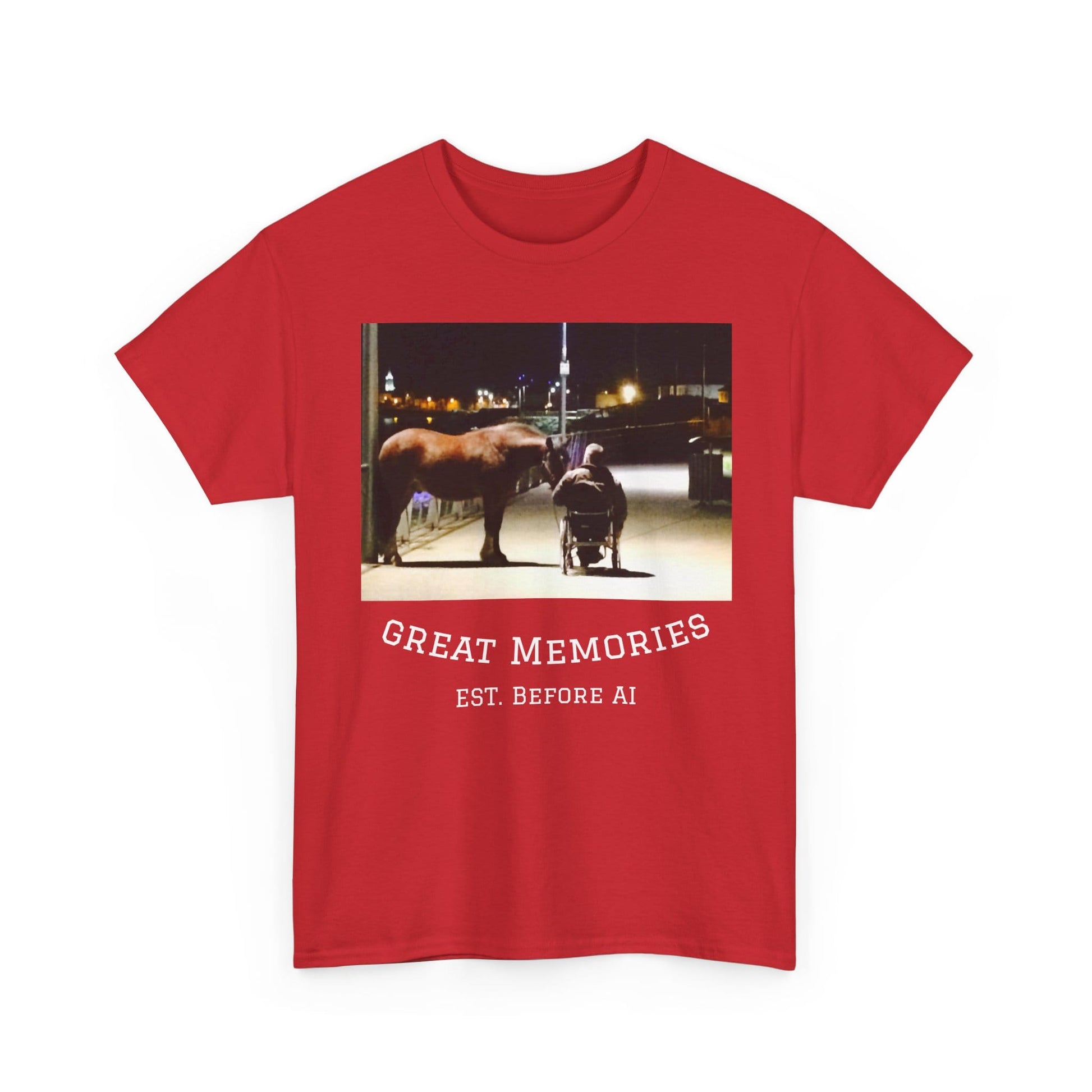 TeeFEVA T-Shirt Vintage Photo Tee — "Great Memories" (Est. Before AI)