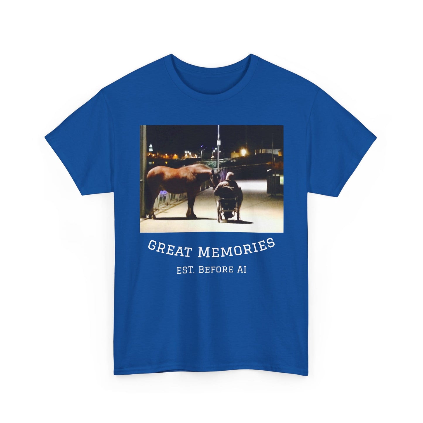 TeeFEVA T-Shirt Vintage Photo Tee — "Great Memories" (Est. Before AI)