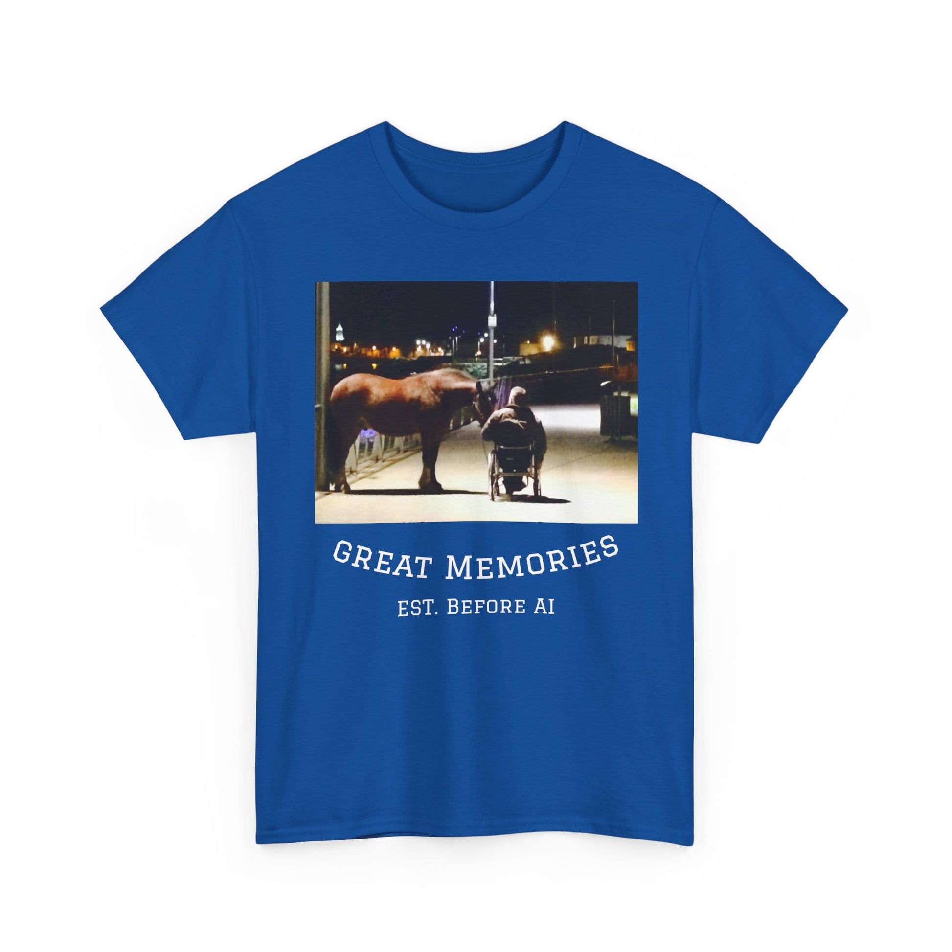 TeeFEVA T-Shirt Vintage Photo Tee — "Great Memories" (Est. Before AI)