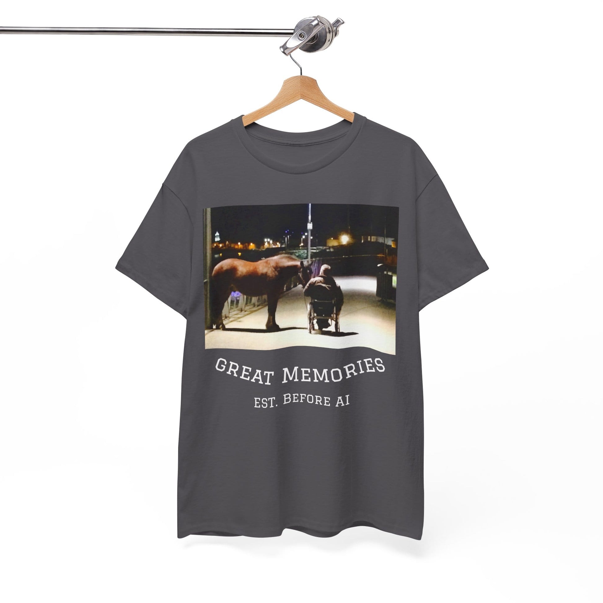TeeFEVA T-Shirt Vintage Photo Tee — "Great Memories" (Est. Before AI)
