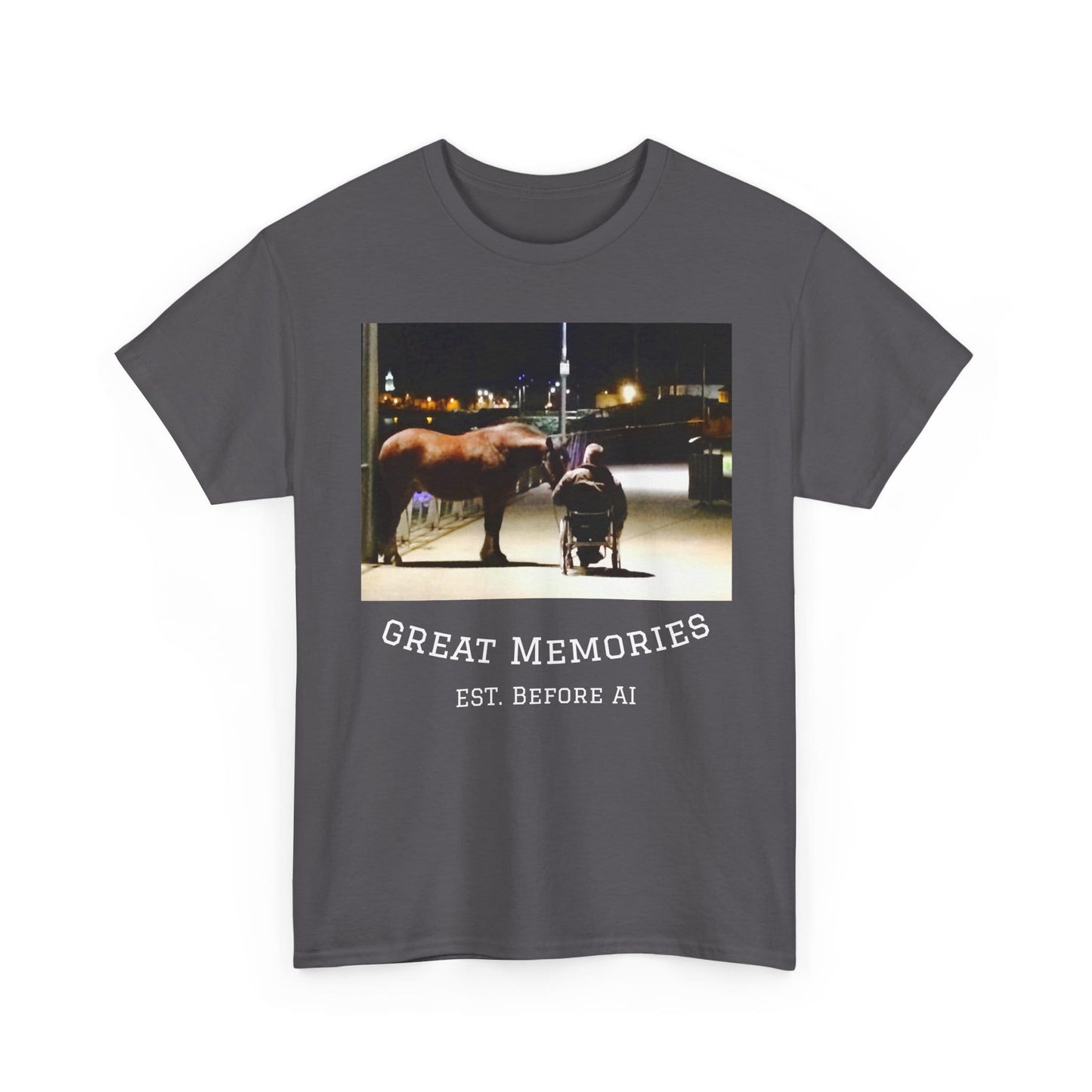 TeeFEVA T-Shirt Vintage Photo Tee — "Great Memories" (Est. Before AI)