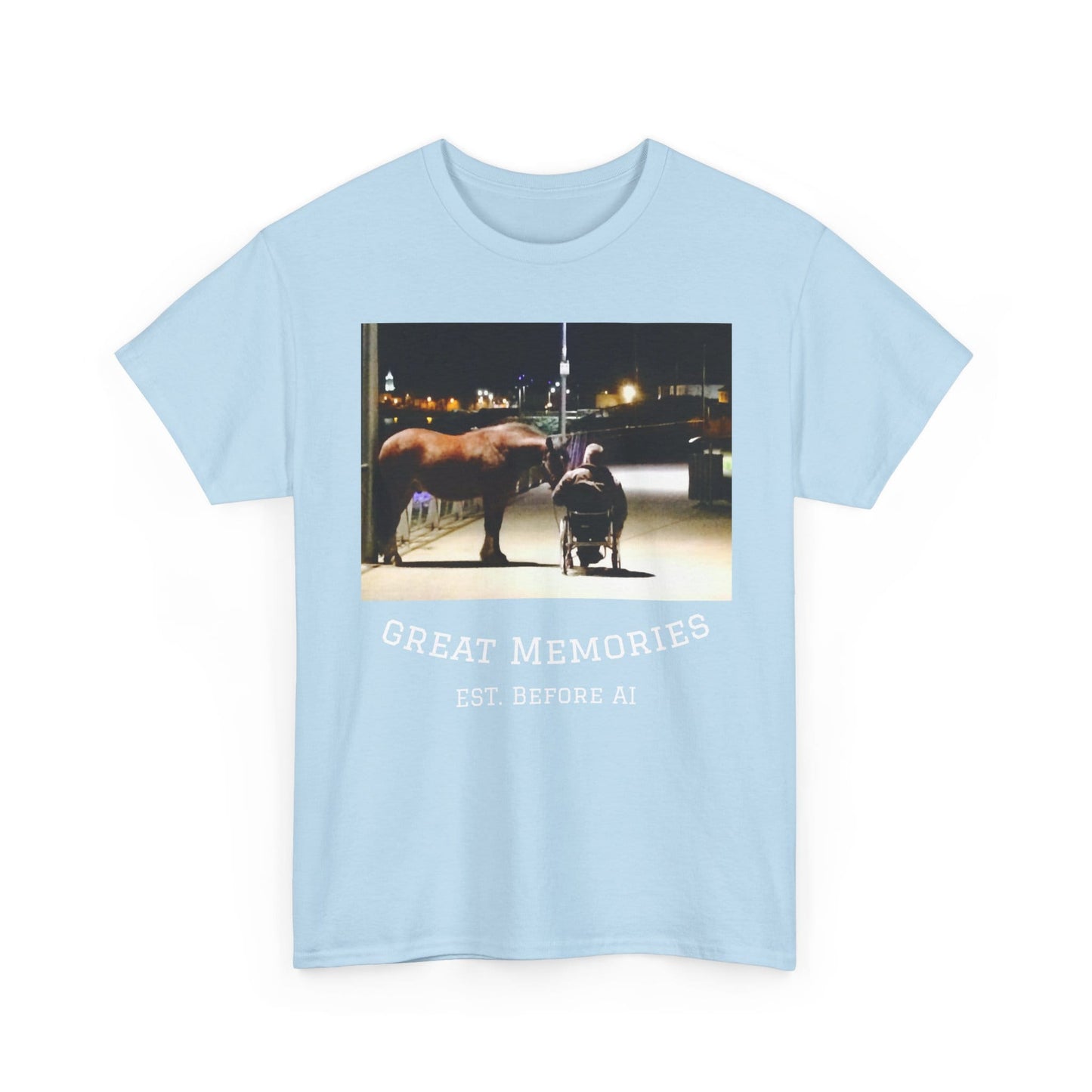 TeeFEVA T-Shirt Vintage Photo Tee — "Great Memories" (Est. Before AI)