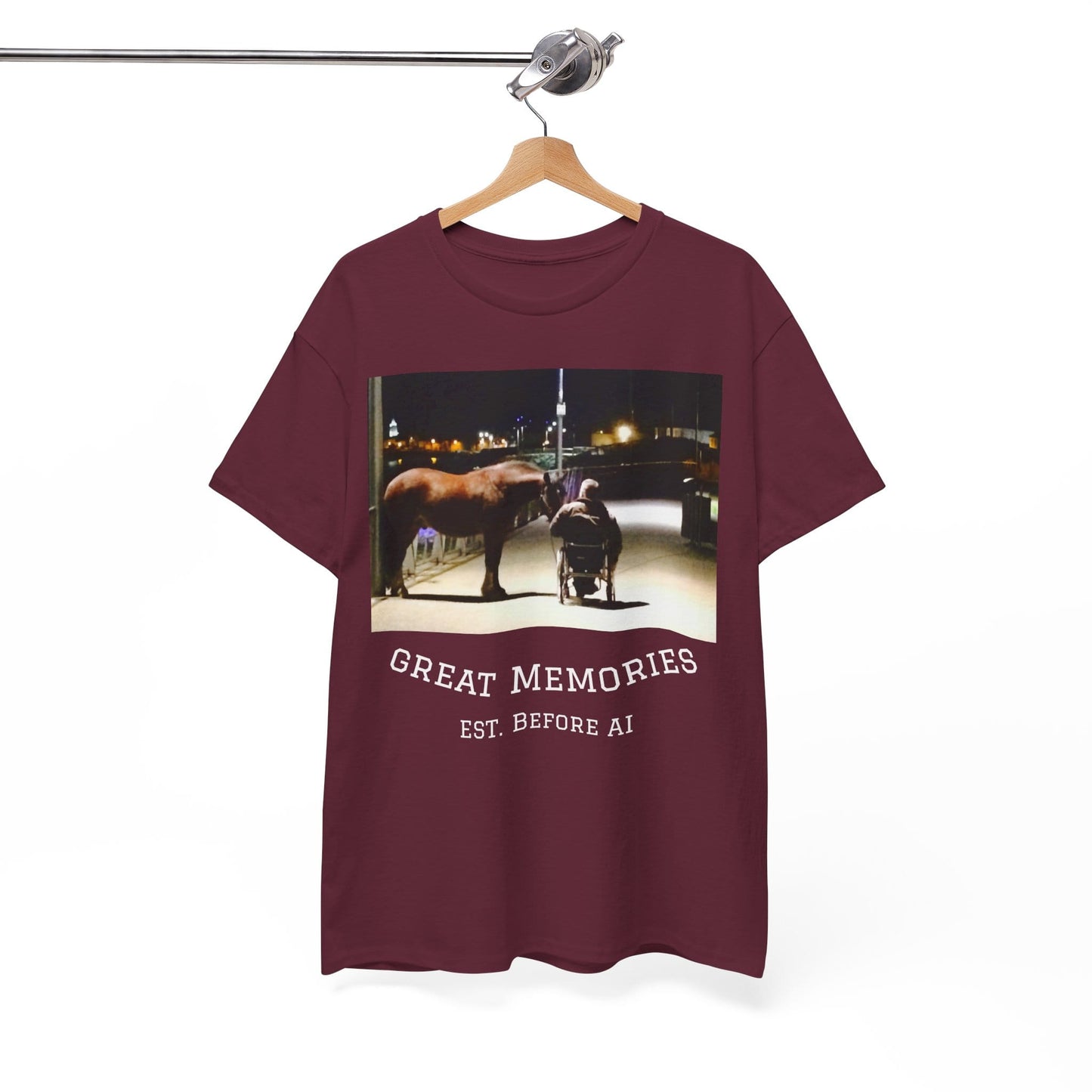 TeeFEVA T-Shirt Vintage Photo Tee — "Great Memories" (Est. Before AI)