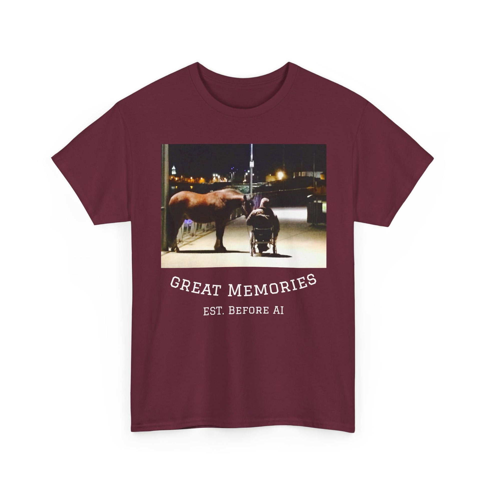 TeeFEVA T-Shirt Vintage Photo Tee — "Great Memories" (Est. Before AI)