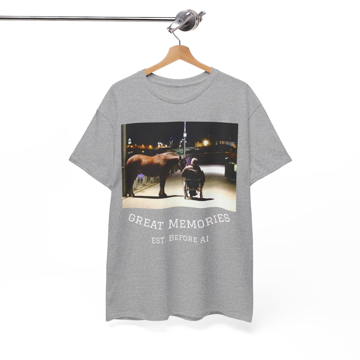 TeeFEVA T-Shirt Vintage Photo Tee — "Great Memories" (Est. Before AI)