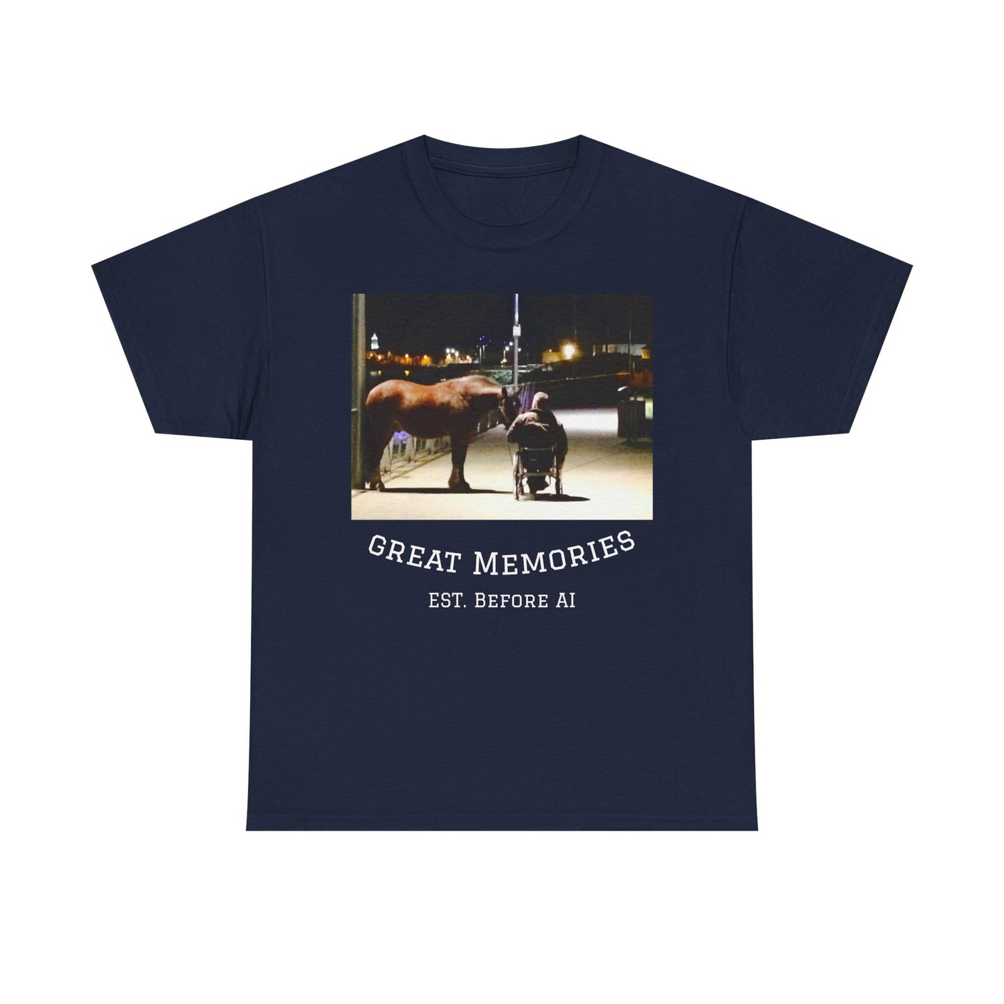 TeeFEVA T-Shirt Vintage Photo Tee — "Great Memories" (Est. Before AI)