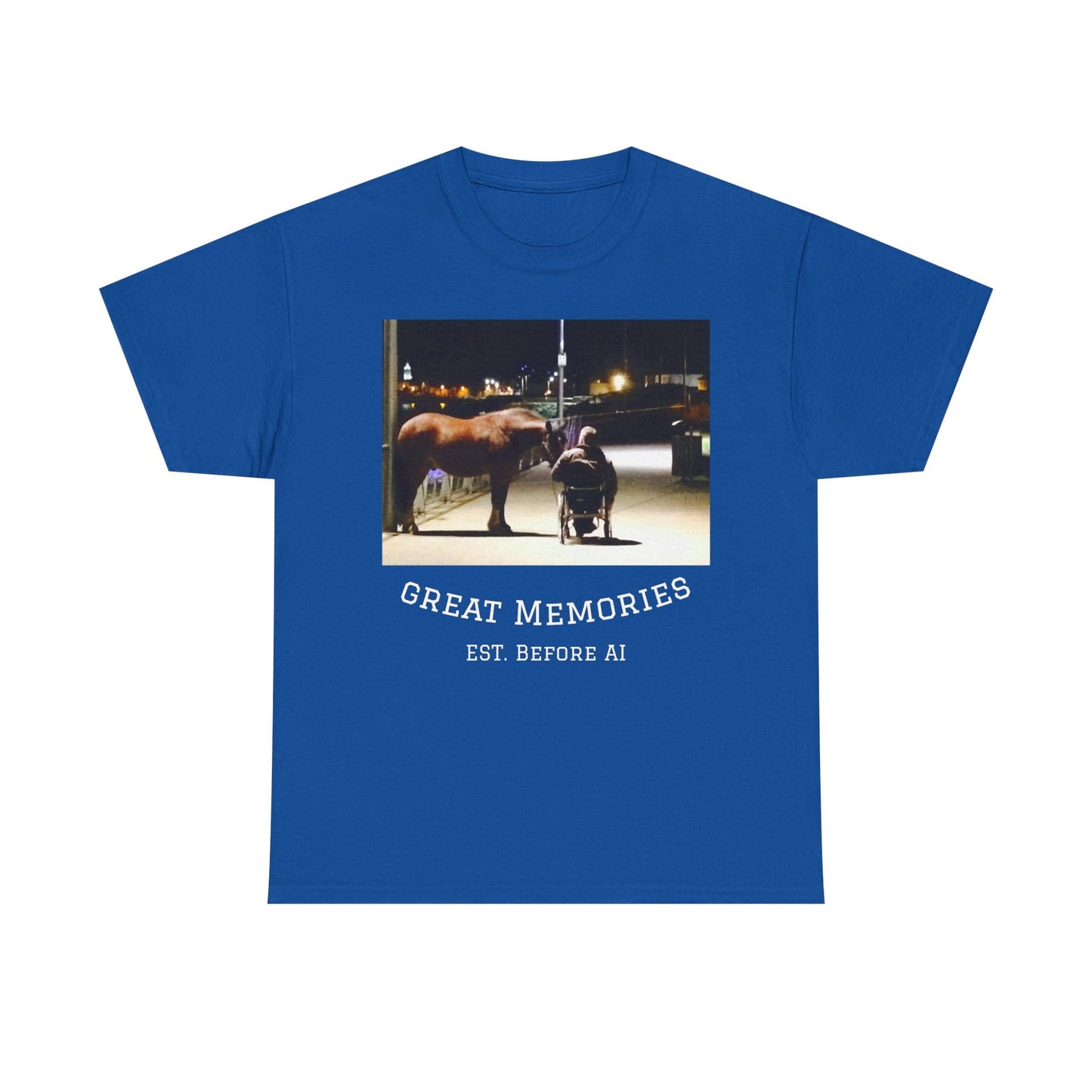 TeeFEVA T-Shirt Vintage Photo Tee — "Great Memories" (Est. Before AI)