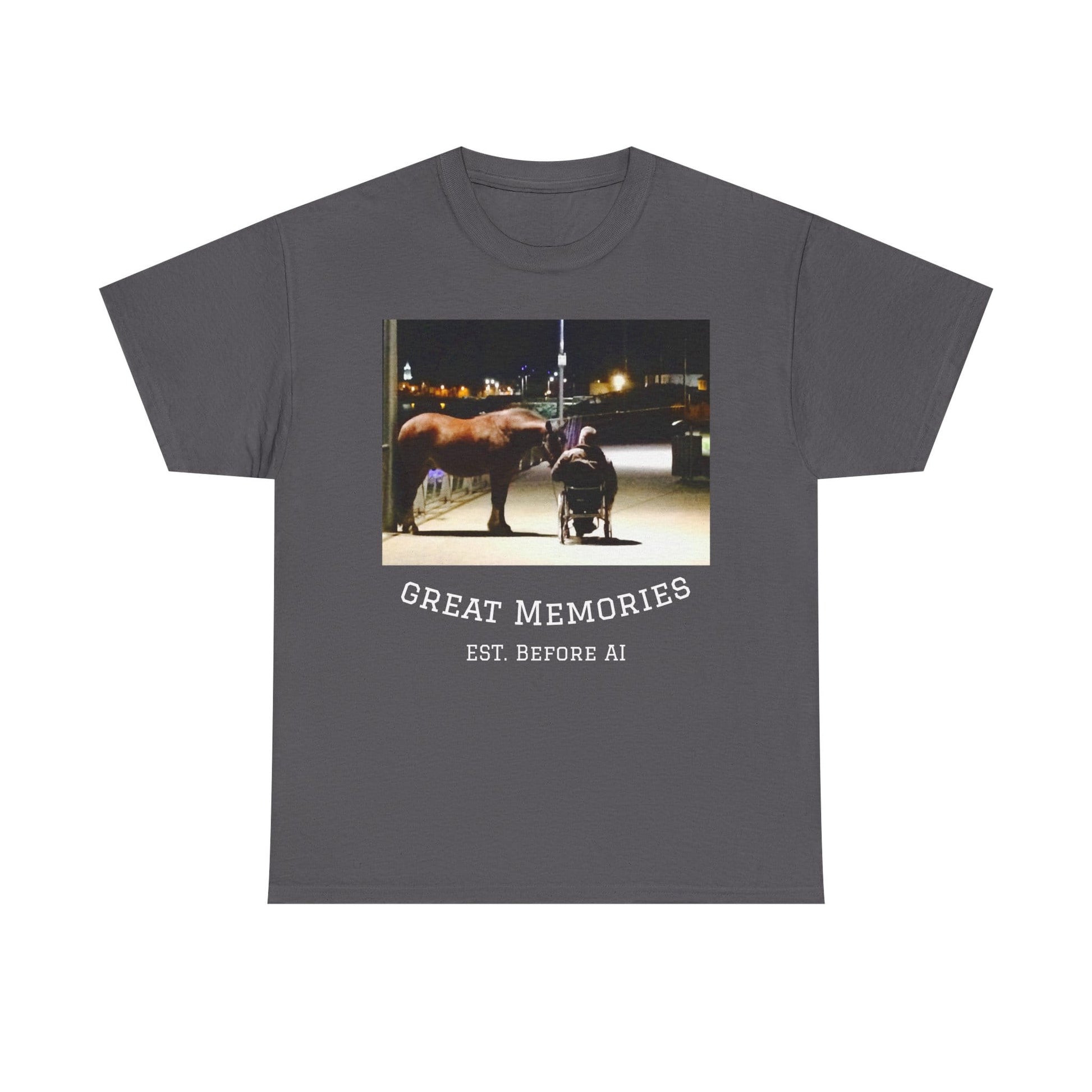 TeeFEVA T-Shirt Vintage Photo Tee — "Great Memories" (Est. Before AI)