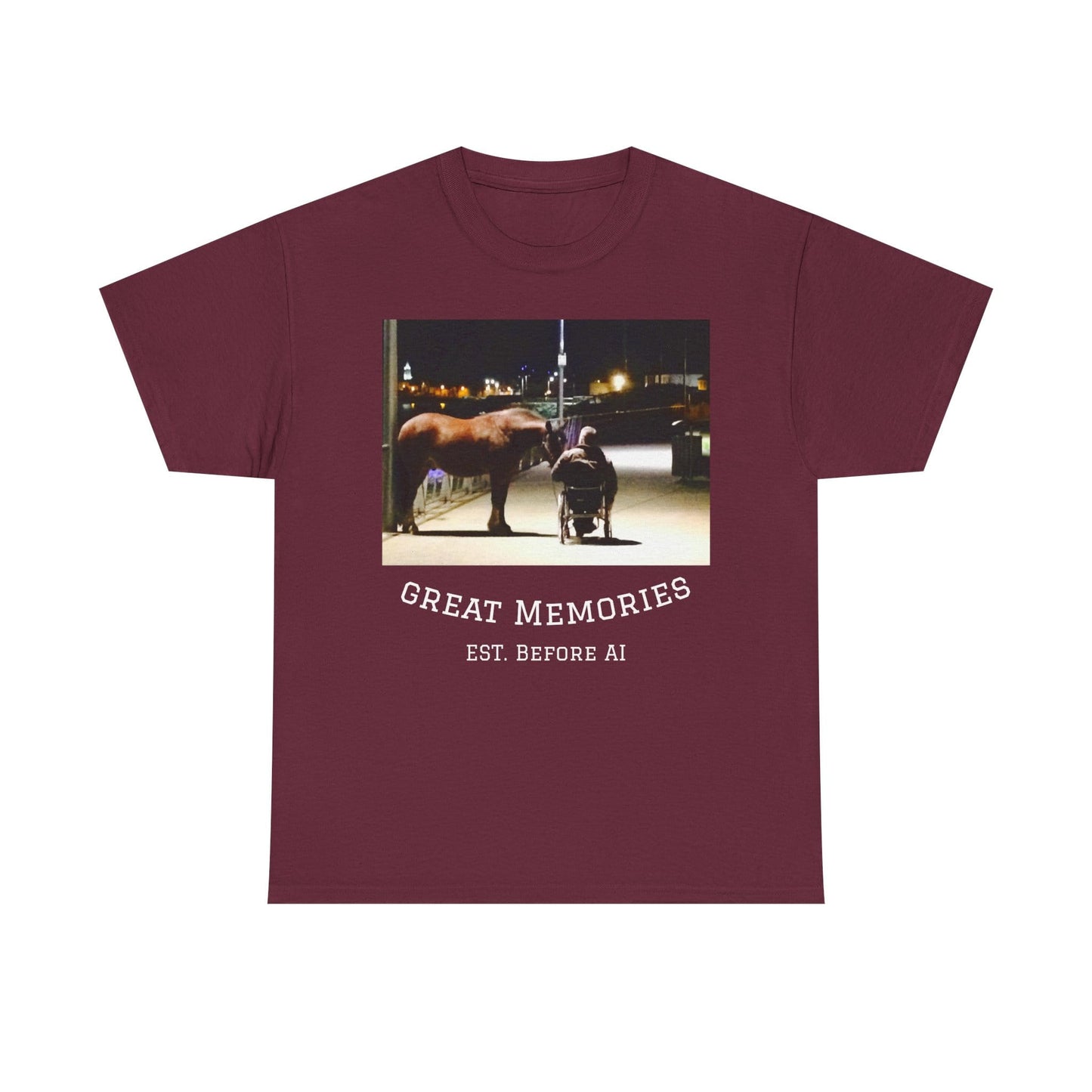 TeeFEVA T-Shirt Vintage Photo Tee — "Great Memories" (Est. Before AI)