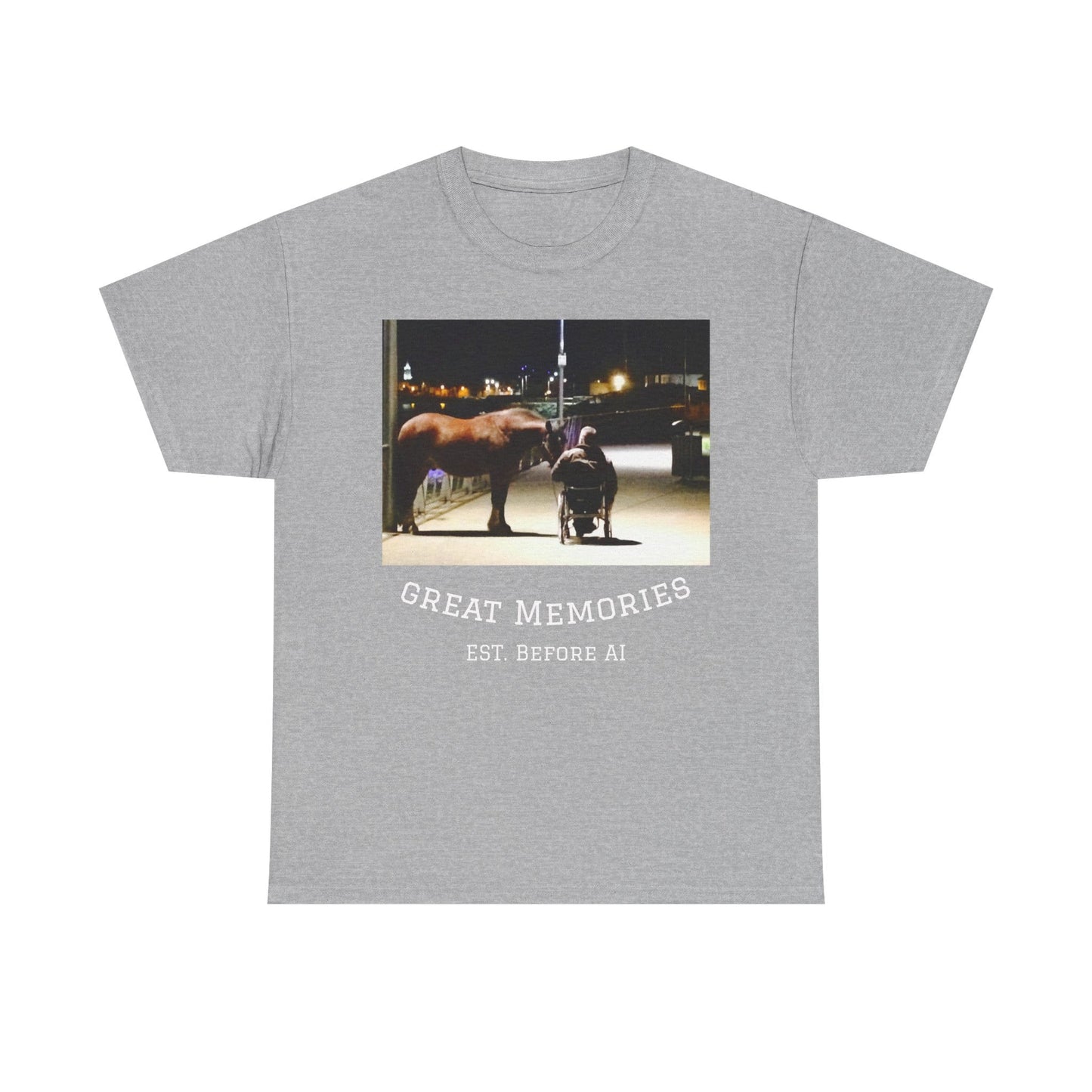 TeeFEVA T-Shirt Vintage Photo Tee — "Great Memories" (Est. Before AI)