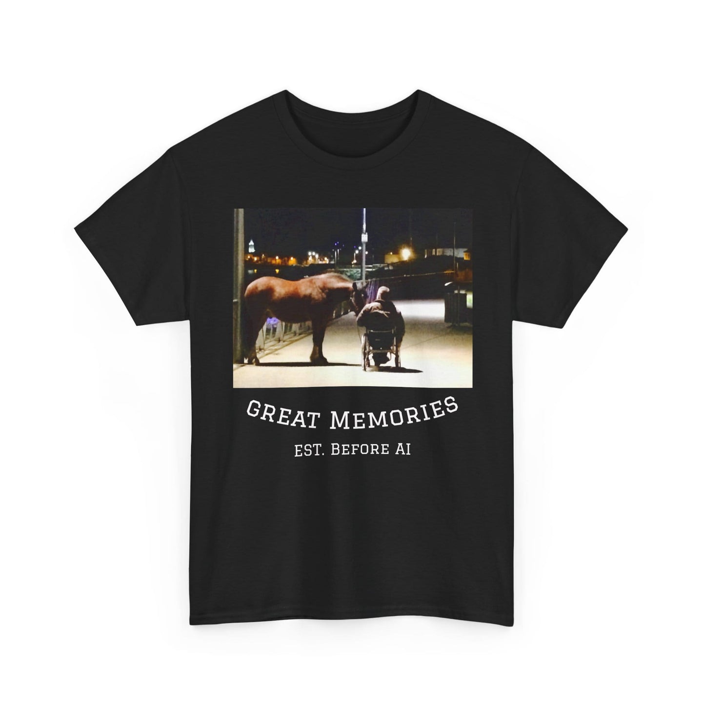 TeeFEVA T-Shirt Vintage Photo Tee — "Great Memories" (Est. Before AI)