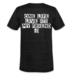 TeeFEVA Unisex Tri-Blend T-Shirt | Bella & Canvas One Life Live It & Race - Unisex Tri-Blend T-Shirt