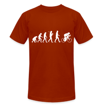 Load image into Gallery viewer, TeeFEVA Unisex Tri-Blend T-Shirt | Bella &amp; Canvas Unisex Tri-Blend T-Shirt - Evolution Bike