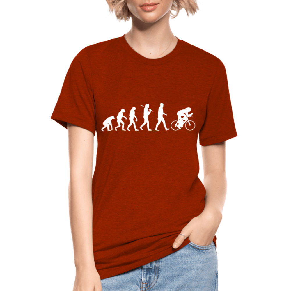 TeeFEVA Unisex Tri-Blend T-Shirt | Bella & Canvas Unisex Tri-Blend T-Shirt - Evolution Bike