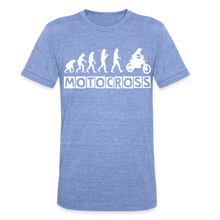 Load image into Gallery viewer, TeeFEVA Unisex Tri-Blend T-Shirt | Bella &amp; Canvas Unisex Tri-Blend T-Shirt - Evolution Motocross