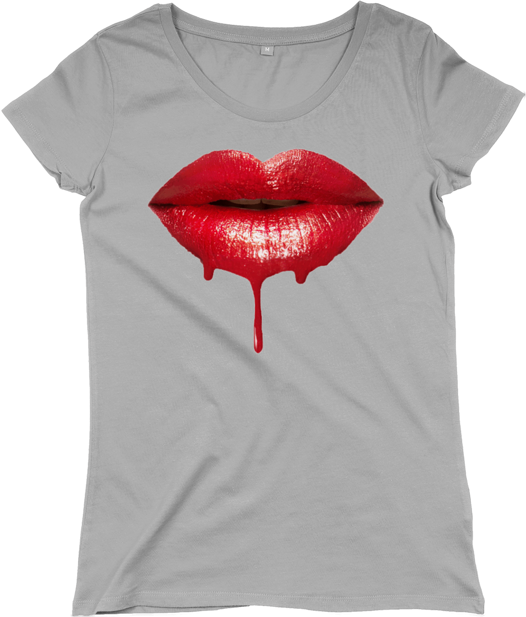 TeeFEVA Clothing Halloween - Women's T-Shirt - Beautiful Vampire Lips