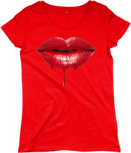 Load image into Gallery viewer, TeeFEVA Clothing Halloween - Women&#39;s T-Shirt - Beautiful Vampire Lips