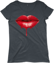 Load image into Gallery viewer, TeeFEVA Clothing Halloween - Women&#39;s T-Shirt - Beautiful Vampire Lips