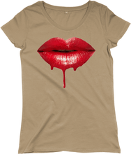 Load image into Gallery viewer, TeeFEVA Clothing Halloween - Women&#39;s T-Shirt - Beautiful Vampire Lips