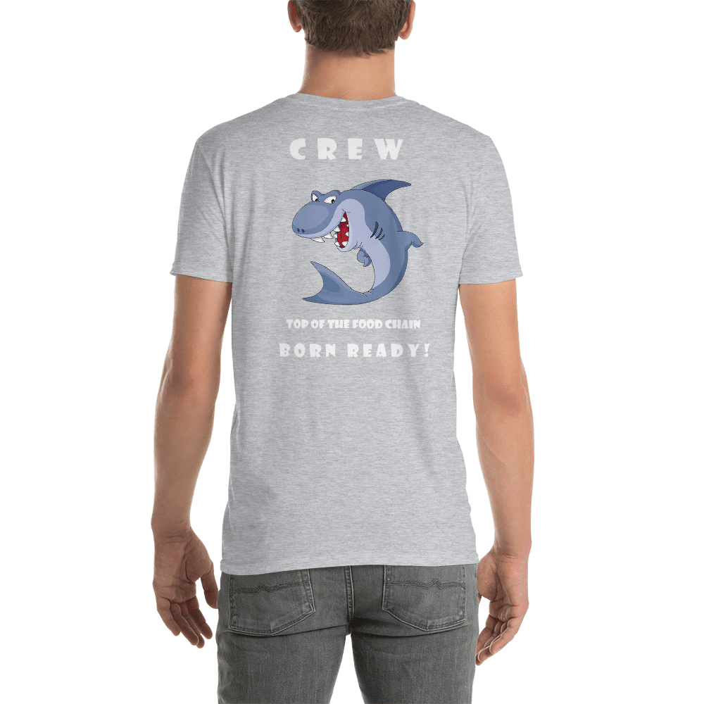 TeeFEVA CookHouse | T-Shirt | CREW - Top Of The Food Chain  - Born Ready! (white/graphic)