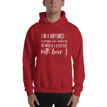 Load image into Gallery viewer, TeeFEVA Hoodie TeeFEVA | Hoodie | Beer | Hoptimist&#39;s - A Better Place With Beer...