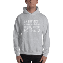 Load image into Gallery viewer, TeeFEVA Hoodie TeeFEVA | Hoodie | Beer | Hoptimist&#39;s - A Better Place With Beer...