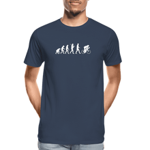 Load image into Gallery viewer, TeeFEVA Men’s Premium Organic T-Shirt | Spreadshirt 1352 Men’s Premium Organic Cycling TShirt | Cycling Evolution