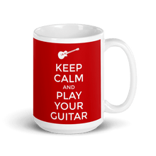 Load image into Gallery viewer, TeeFEVA Mug Keep Calm Mug | Play Your Guitar