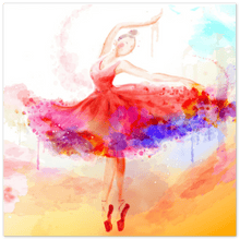Load image into Gallery viewer, TeeFEVA Print Material The Beautiful Dancer | Aluminum Print