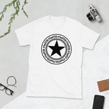 Load image into Gallery viewer, TeeFEVA T-Shirts Unisex TShirt | 8 Point | TeeFEVA | Black Star Stamp